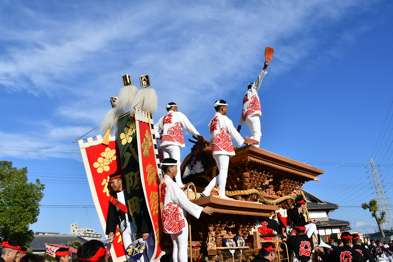 秋空とだんじり（10月）