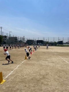 練習をしている様子