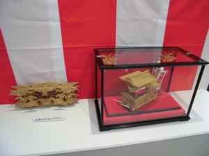 展示中の置物ミニだんじり