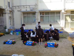 旭小学校花植講座