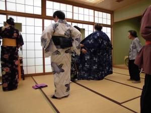 着付けの様子