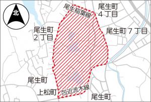 住居表示の地図