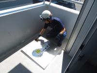 避難器具を使用して訓練できる