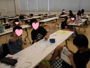夏休みこども学習教室の様子2