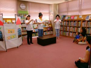 手品の様子