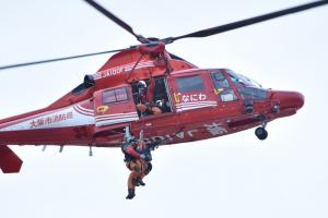 救助・救出訓練の様子