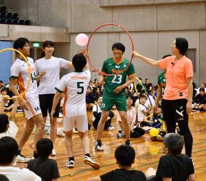 フラフープと風船を使ったプログラム