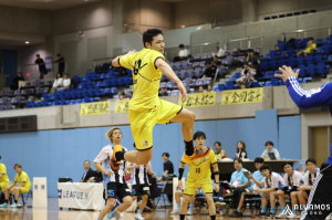 アルバモス大阪の試合中の写真
