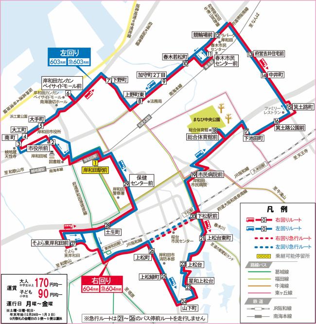 ローズバス路線図