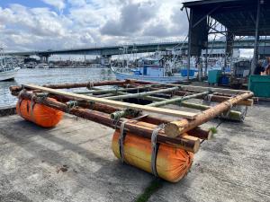 牡蠣（カキ）養殖用イカダ