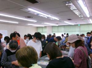 古本リサイクル市の様子