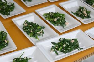 ほうれん草の試食