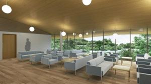 ソファーテーブルが並ぶイメージパース