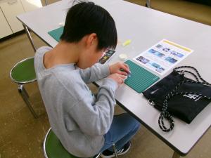 工作しているところ