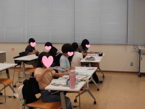夏休み子ども学習教室の様子（1）