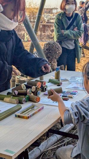 栞作りワークショップの様子