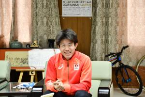 笑顔の樋口選手