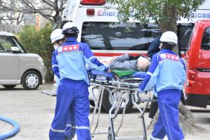 傷病者搬送訓練