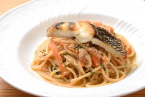 黒鯛を使ったパスタ