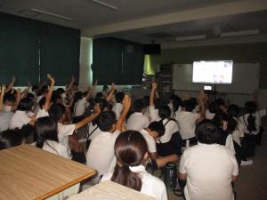 朝陽小学校での授業の様子