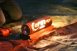 完成した竹あかり