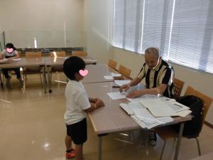 子ども書道の様子1