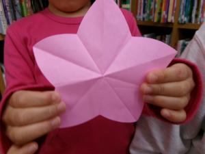 作ったももの花の写真