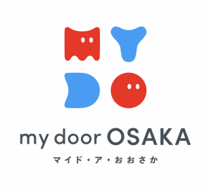 赤と青色のロゴマーク