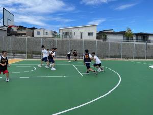 コート完成イベントの様子