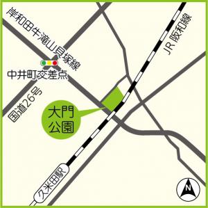 大門公園の地図
