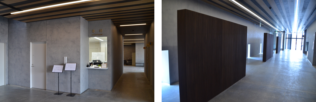 新斎場受付・告別室前廊下