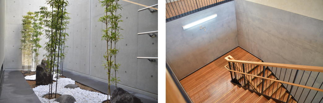 新斎場光庭・階段