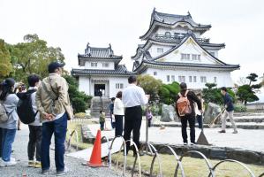 青海波体験の様子