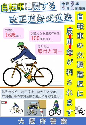 自転車に関する改正道路交通法