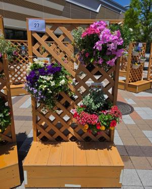 入賞者の花バスケット