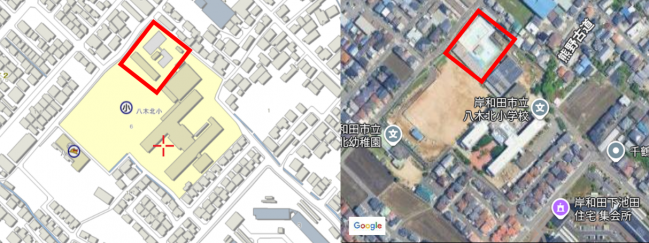 八木北小学校プール地