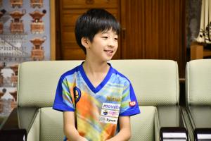 練習着を着た前田さん