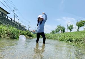 川遊び