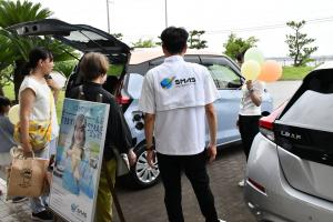 EV自動車の展示の様子