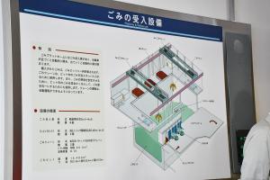 ごみの受け入れ設備のパネル