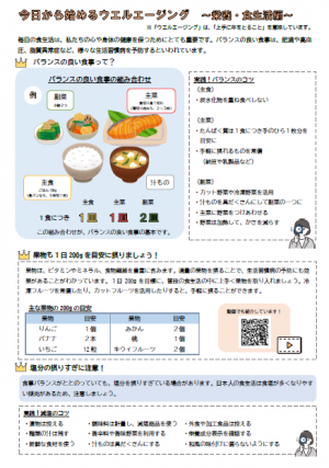 今日から始めるウエルエージングの栄養・食生活編のイメージ1