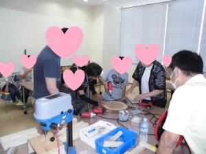 電動工具の使用練習