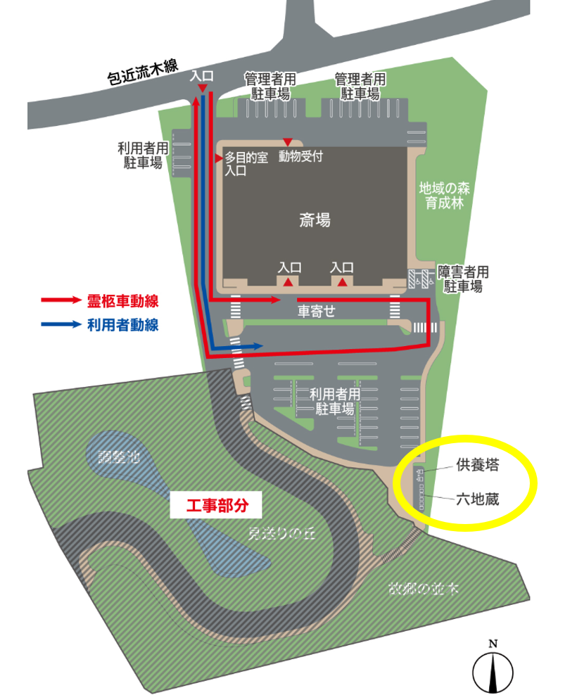 供養塔配置図