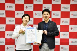 市長と表敬者