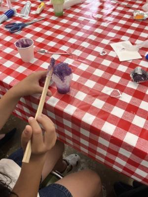 食品サンプルを作っている過程２