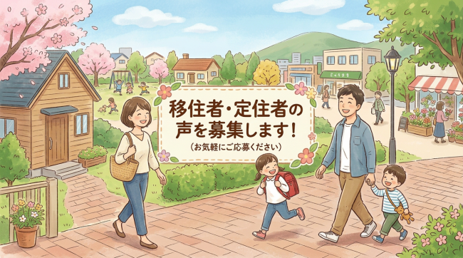 移住者・定住者の声募集バナー