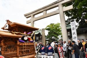 宮入を終えた北町のだんじり