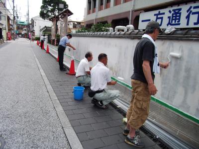 塗装中