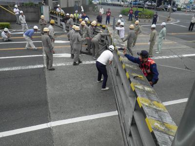 水門操作訓練風景の写真