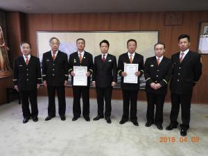 市長との記念撮影